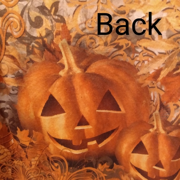 NWOT One World 🍁 🎃 Fall Halloween Ladies 3/4 Sleeve Shirt size large - Picture 5 of 8